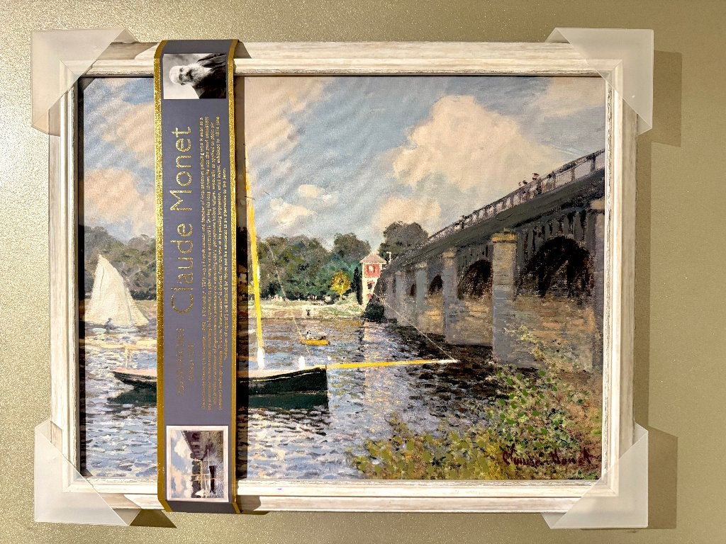 Prachtige Reproductie Van Claude Monet (64 X 51 CM), Ophalen of Verzenden, Landschap