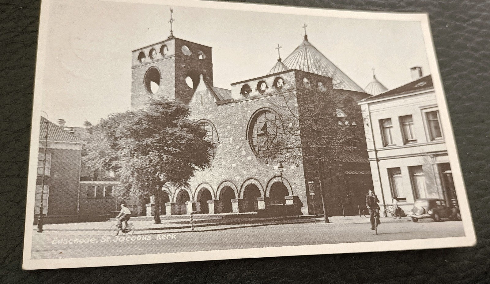 Enschede. St Jacobus Kerk. 1958, Ophalen of Verzenden, 1940 tot 1960, Gelopen, Overijssel