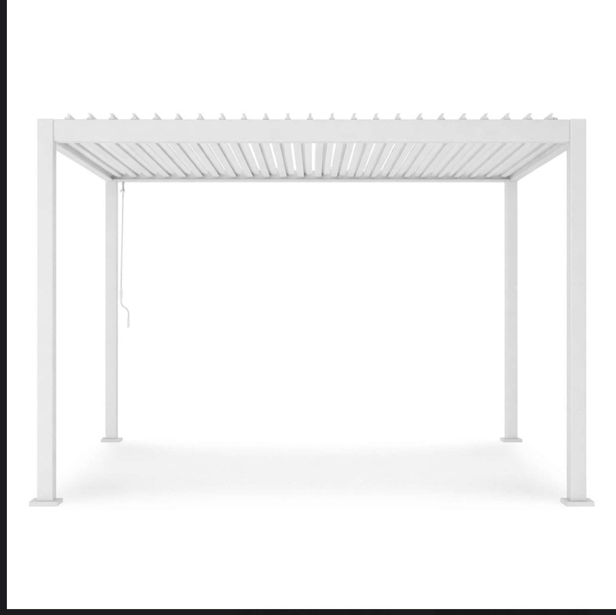 Reflect Deluxe metalen Terrasoverkapping 4x3m - Wit, Tuin en Terras, Ophalen, Zo goed als nieuw, Veranda