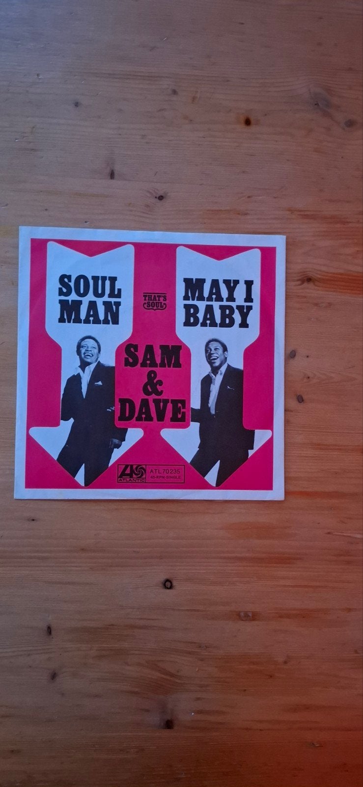 Sam & Dave - Soul Man / May I Baby - Zeldzame Single, Fotohoes, Ophalen of Verzenden, Gebruikt, R&B en Soul