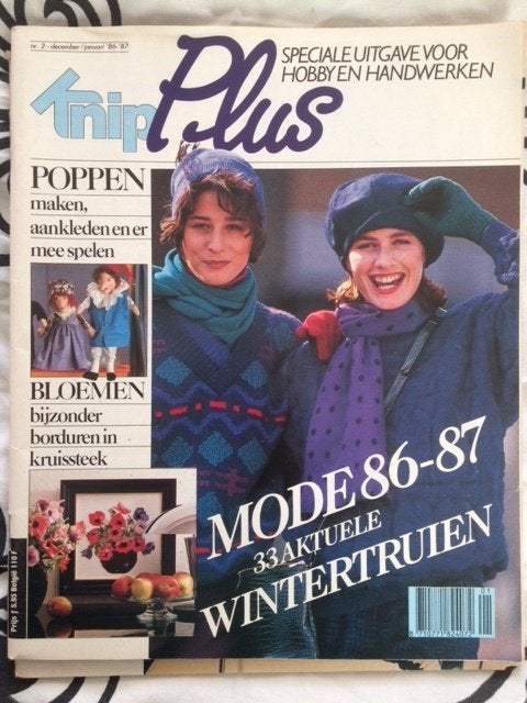 tijdschrift Knip plus (voorheen steek) no 2 dec/jan 1986/198, Ophalen of Verzenden, Gelezen, Damesbladen