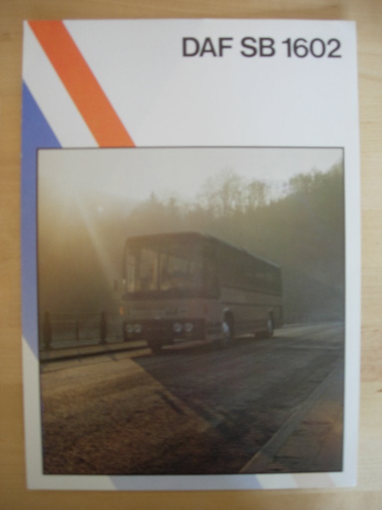 DAF SB1602 Bus Brochure 1976 – Buschassis, Ophalen of Verzenden, Zo goed als nieuw, Overige merken, DAF