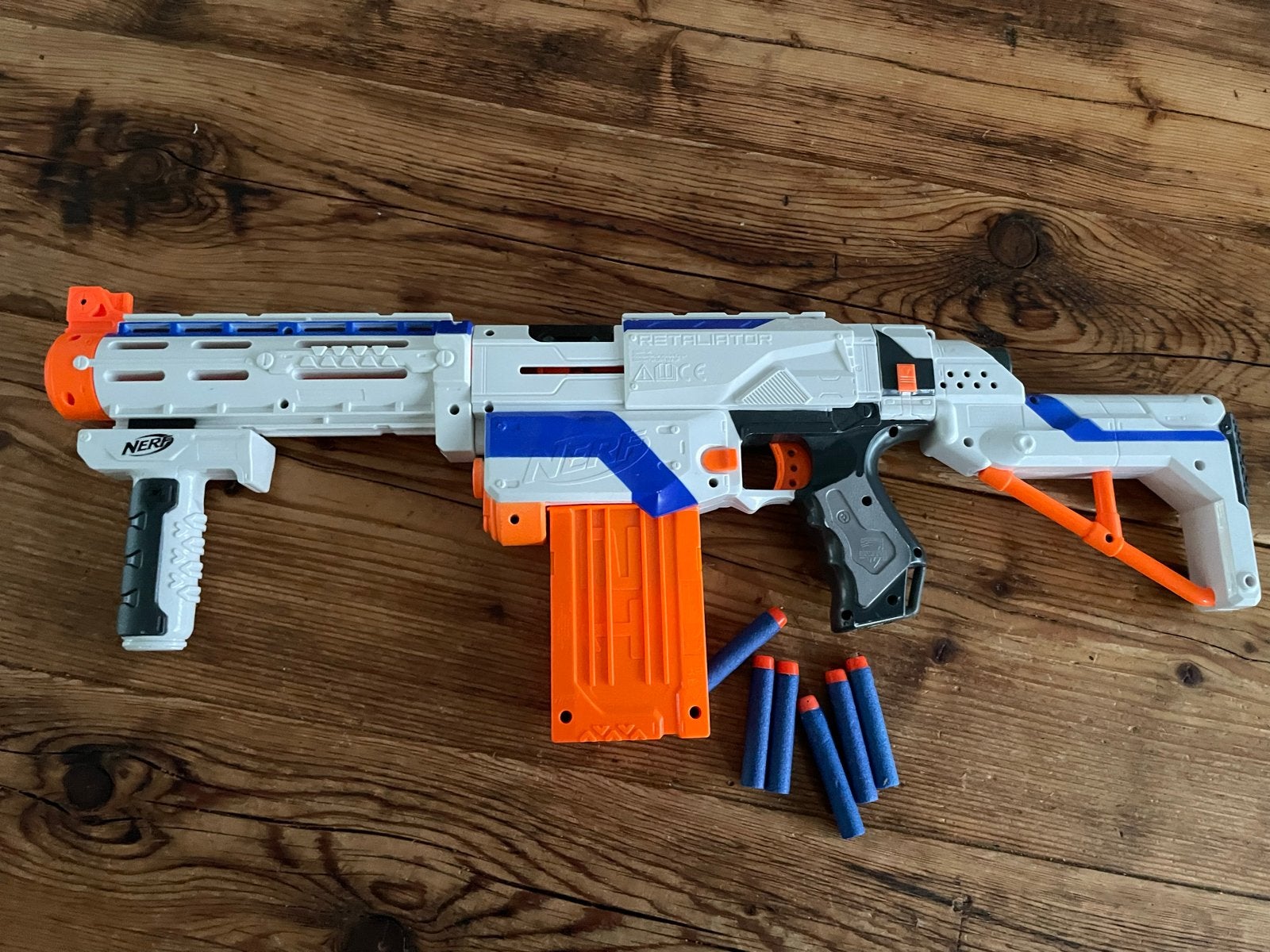 Nerf N-Strike Elite Retaliator Blaster met Darts, Kinderen en Baby's, Speelgoed | Buiten | Actiespeelgoed, Ophalen, Gebruikt