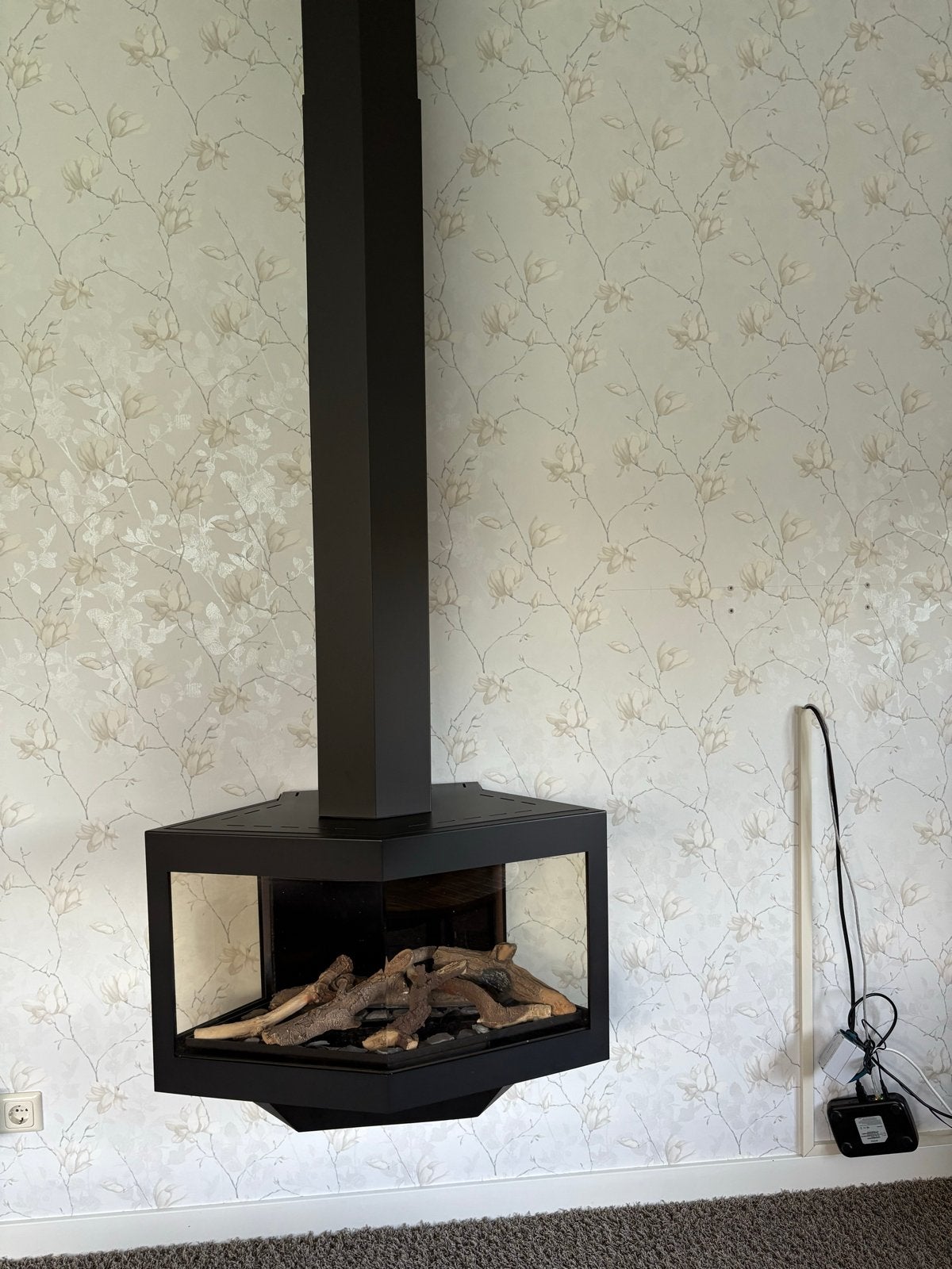 Wanders Black Stealth Gashaard, Huis en Inrichting, Ophalen, Zo goed als nieuw, Hangende haard, Gashaard