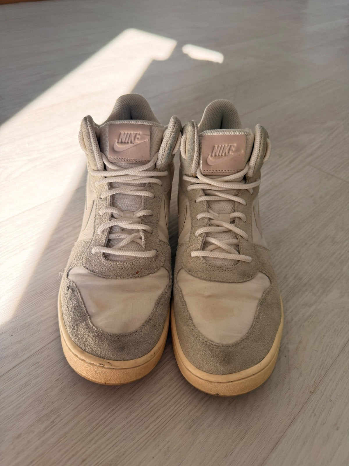 Nike Court Borough Mid 2 sneakers - Maat 42.5, Beige, Nike, Ophalen of Verzenden, Sneakers of Gympen