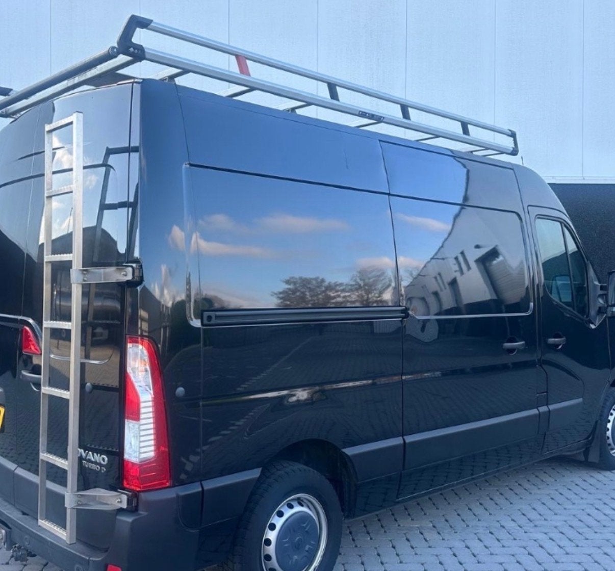Opel movano alluminium imperiaal Dakrails en ladder - Q-Tech, Auto diversen, Ophalen of Verzenden, Gebruikt