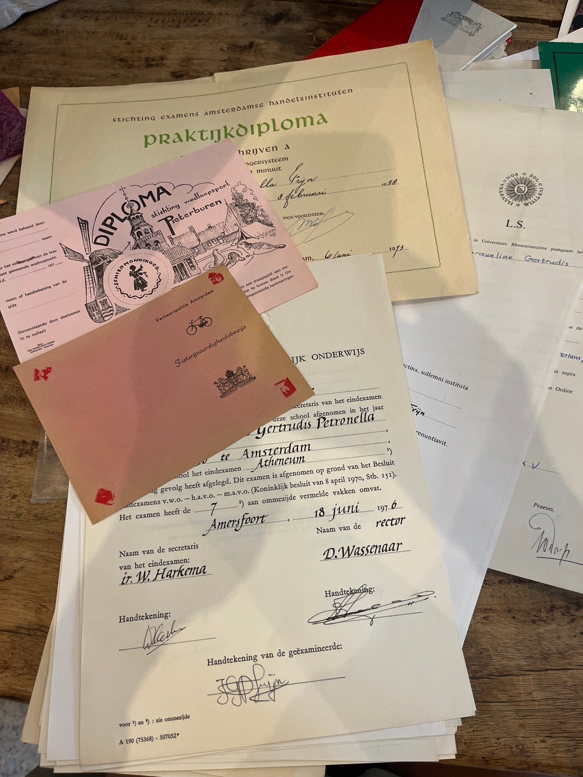 Diverse diploma's en getuigschriften vanaf 1976, Ophalen of Verzenden, Gelezen, Overige niveaus