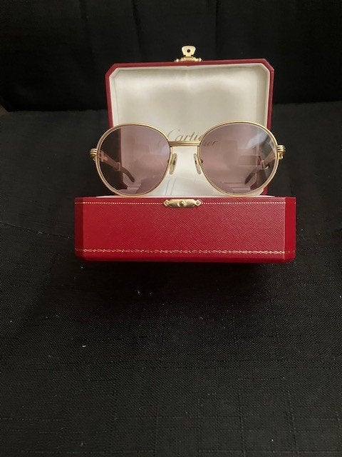 Vintage Cartier Bagatelle Bril met 22 karaat goud, Sieraden, Tassen en Uiterlijk, Zonnebrillen en Brillen | Heren, Overige merken