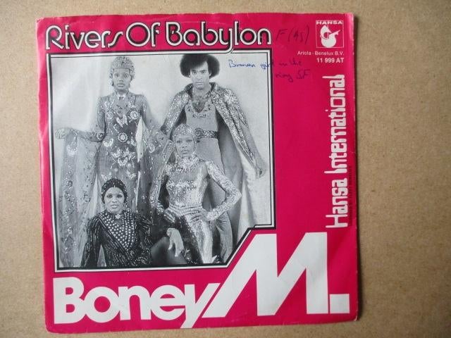 s0842 boney m - rivers of babylon 3, Ophalen, Gebruikt, Overige genres, 7 inch