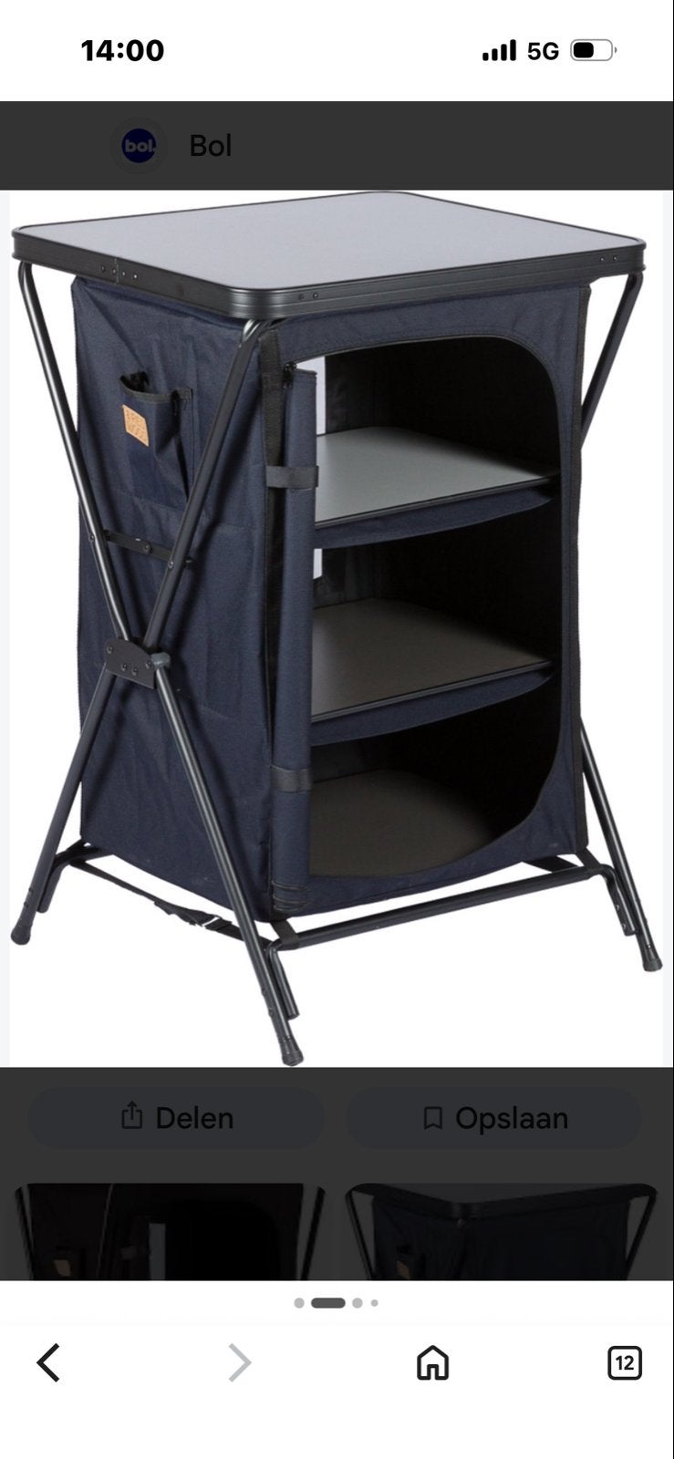 Redwood Opbergkast/Tafel - Ideaal voor Camping, Ophalen of Verzenden, Zo goed als nieuw