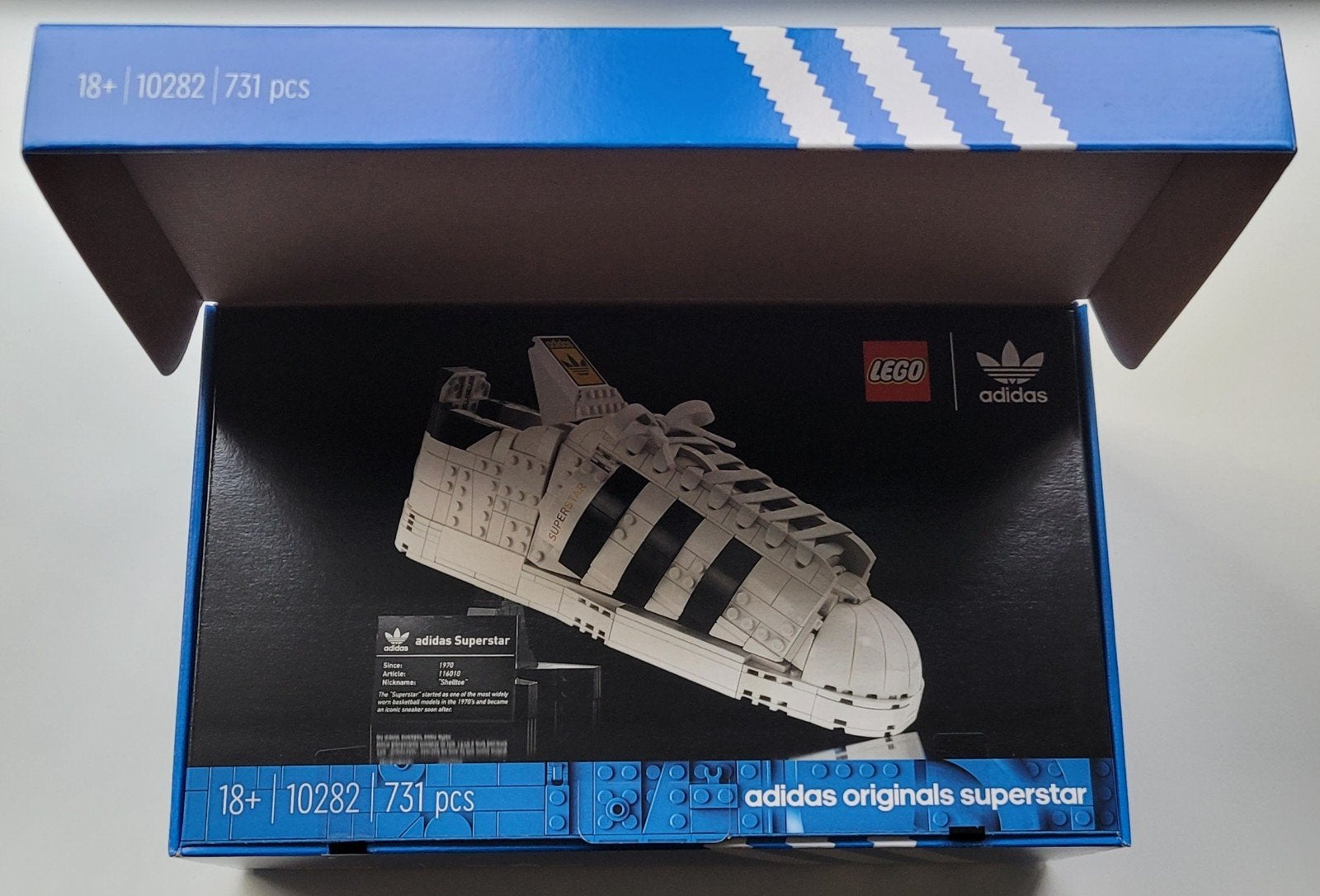 Lego Adidas Originals Superstar 10282, Lego, Nieuw, Ophalen of Verzenden, Complete set