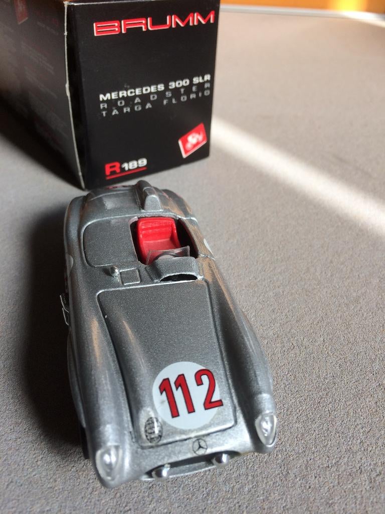 Mercedes W196S 300 SLR 1955 S. Moss  Brumm 1/43, Ophalen of Verzenden, Zo goed als nieuw, Auto, Overige merken