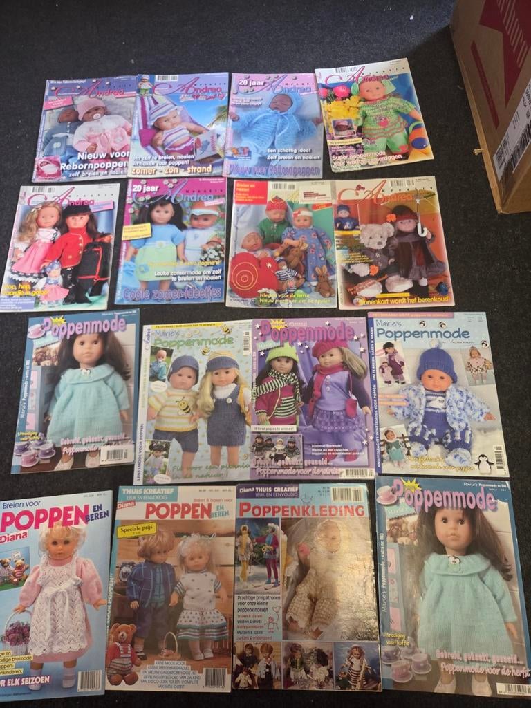 Diverse andrea/ marie,s poppenmode patroonboekjes, Ophalen of Verzenden, Gebruikt, Breien of Haken, Patroon of Boek