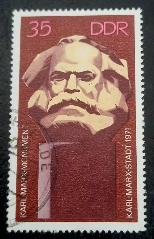Duitsland DDR 1971 - Mi.1732 - Karl Marx monument, Postzegels en Munten, Ophalen of Verzenden, BRD, Gestempeld