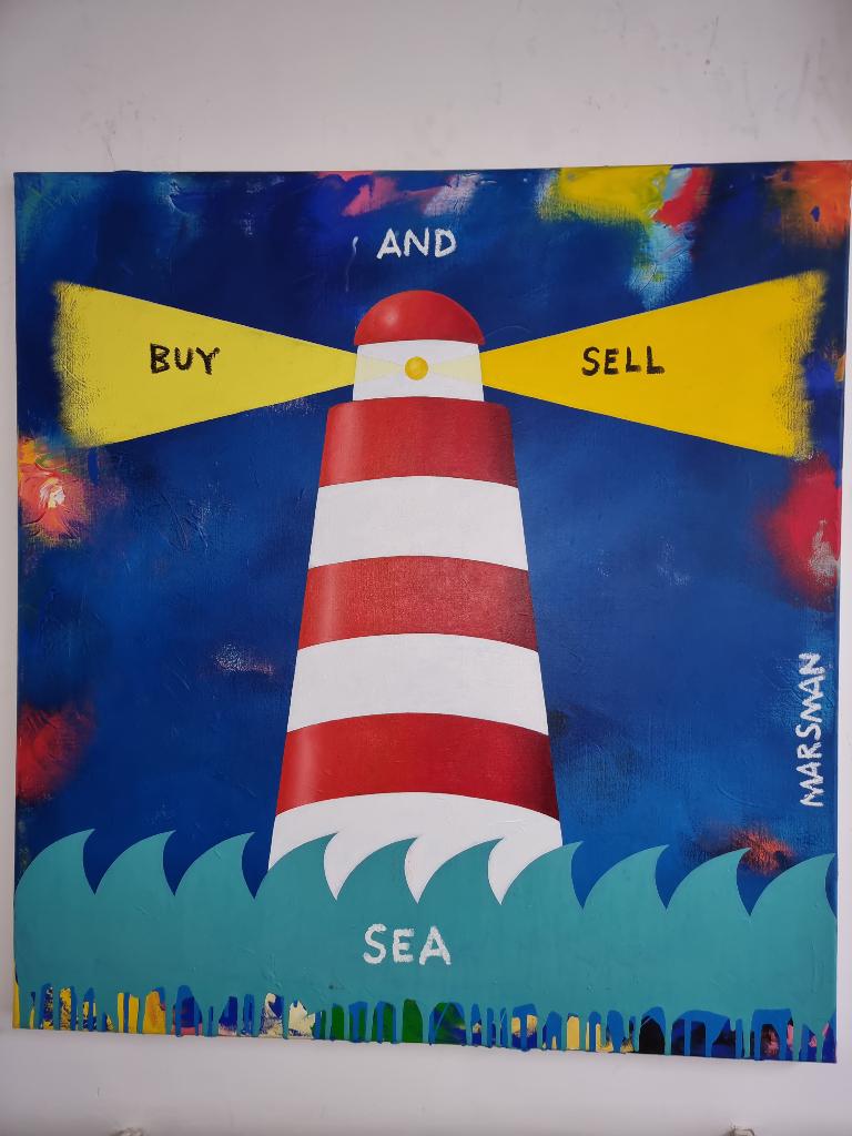 Buy / Sell  Origineel groot werk van Jean-Paul Marsman, Ophalen