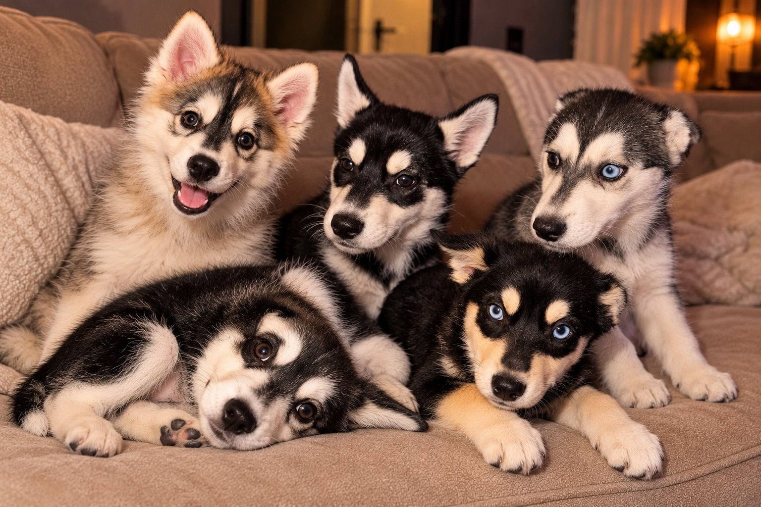 🐾❤️ Prachtige F1 Pomsky pups zoeken hun gouden mandje! ❤️🐾, Dieren en Toebehoren, Overige rassen, Meerdere, Meerdere dieren