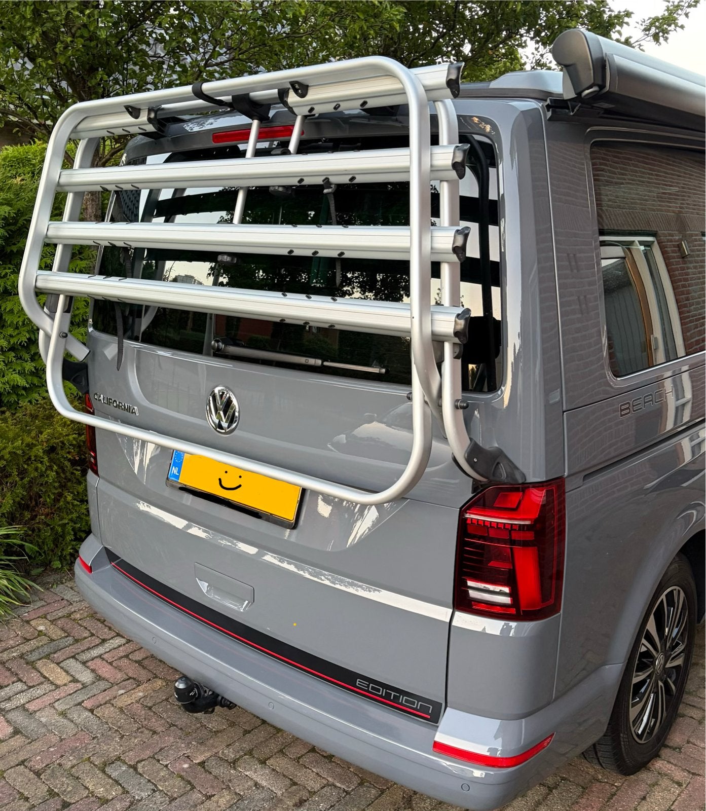 Originele Volkswagen California T6.1 Fietsendrager, Auto diversen, Ophalen, 3 fietsen of meer, Gebruikt, Achterklepdrager