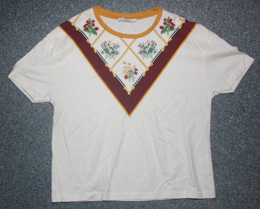 Nieuwe Zara wit geborduurde shirt mt S, Nieuw, Ophalen of Verzenden, Maat 36 (S), Wit