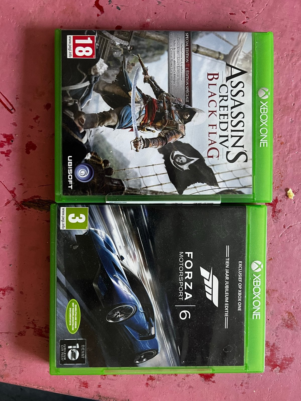 Xbox One Games: Assassin's Creed IV & Forza Motorsport 6, Spelcomputers en Games, Games | Xbox One, Verzenden, Gebruikt, Avontuur en Actie