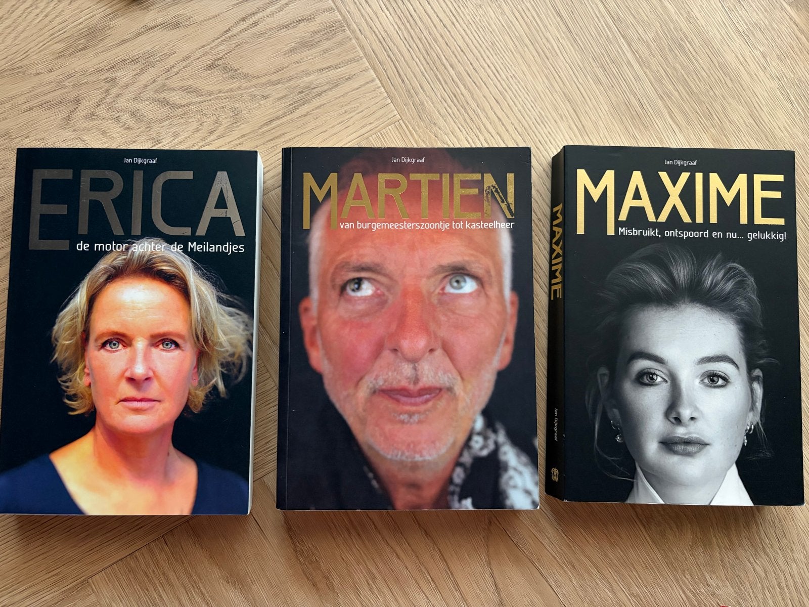 Boeken Jan Dijkgraaf: Erica, Martien, Maxime (Chateau Meilan, Ophalen of Verzenden, Zo goed als nieuw, Film, Tv en Media