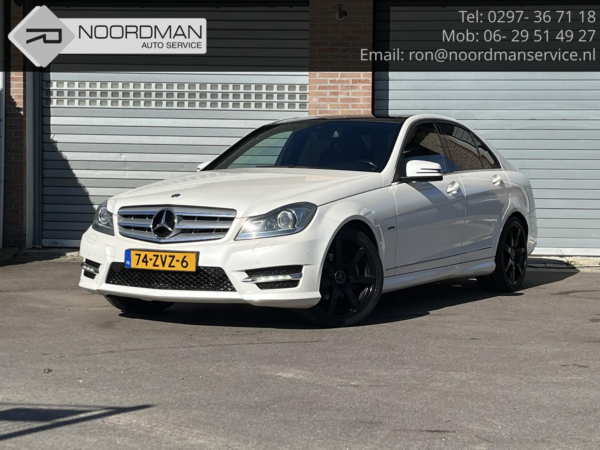 Mercedes-Benz C-klasse 180 Business Class Avantgarde, Automaat, Zwart, 1796 cc, Wit