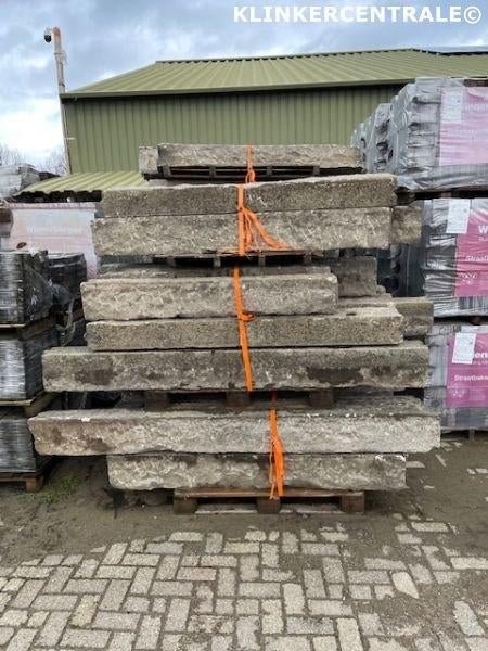 ROOIKORTING 280m1 granietbanden borders traptreden, Tuin en Terras, Tegels en Klinkers, Bij dit gebruikte product niet meer te achterhalen.
