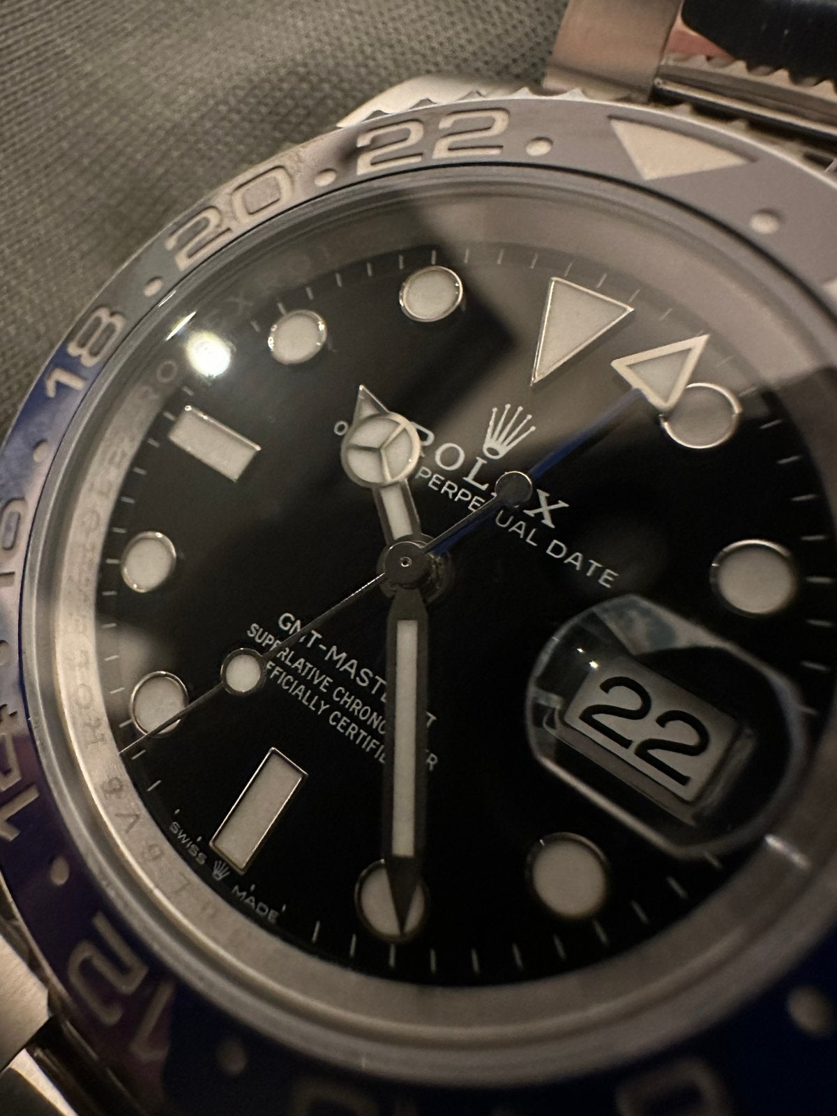 Rolex GMT-Master ll 126710LN Batman, Ophalen of Verzenden, Zo goed als nieuw, Staal, Rolex