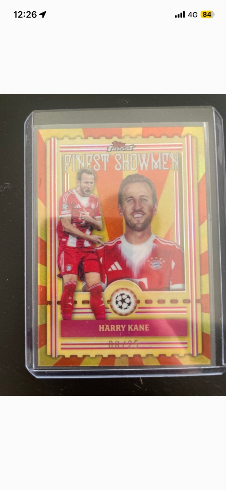 Harry Kane Finest Showmen Voetbal Spelerskaart, Ophalen of Verzenden, Zo goed als nieuw, Buitenlandse clubs, Spelerskaart