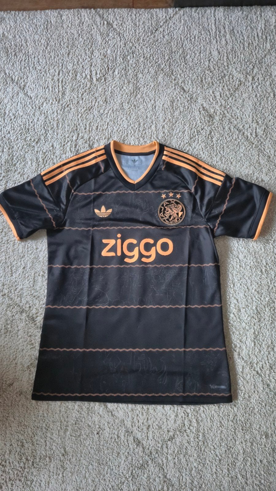 Ajax uitshirt 2026-2027 Brandt 8 Authentiek Maat M, Zwart, Nieuw, Adidas, Voetbal