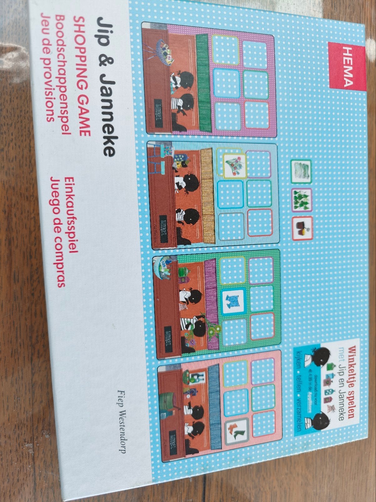 Jip & Janneke Boodschappenspel HEMA - Zo goed als nieuw, Hobby en Vrije tijd, Gezelschapsspellen | Bordspellen, Ophalen of Verzenden