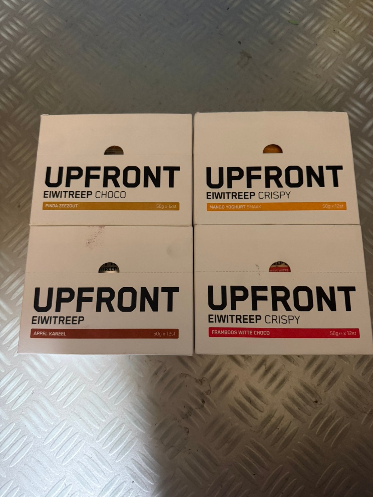 UPFRONT eiwitreep 4 volle doosjes nieuw, Ophalen of Verzenden