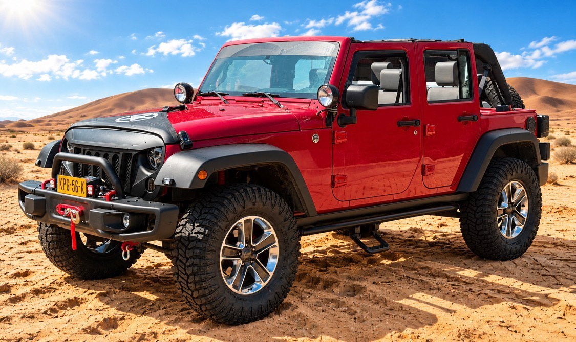 ‼️JEEP WRANGLER JK 3.8 V6 RUBICON YOUNGTIMER HARD/SOFTTOP‼️, Auto's, Automaat, Stof, Zwart, Zwart