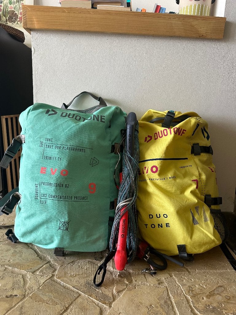 Duotone Evo 7m & 9m met Trustbar 2024 - Zo goed als nieuw, Watersport en Boten, Ophalen, Kitesurf-set, Geen board, Zo goed als nieuw