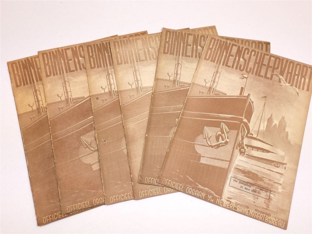 Binnenscheepvaart — Oude Tijdschriften uit 1949, Ophalen of Verzenden, Gelezen