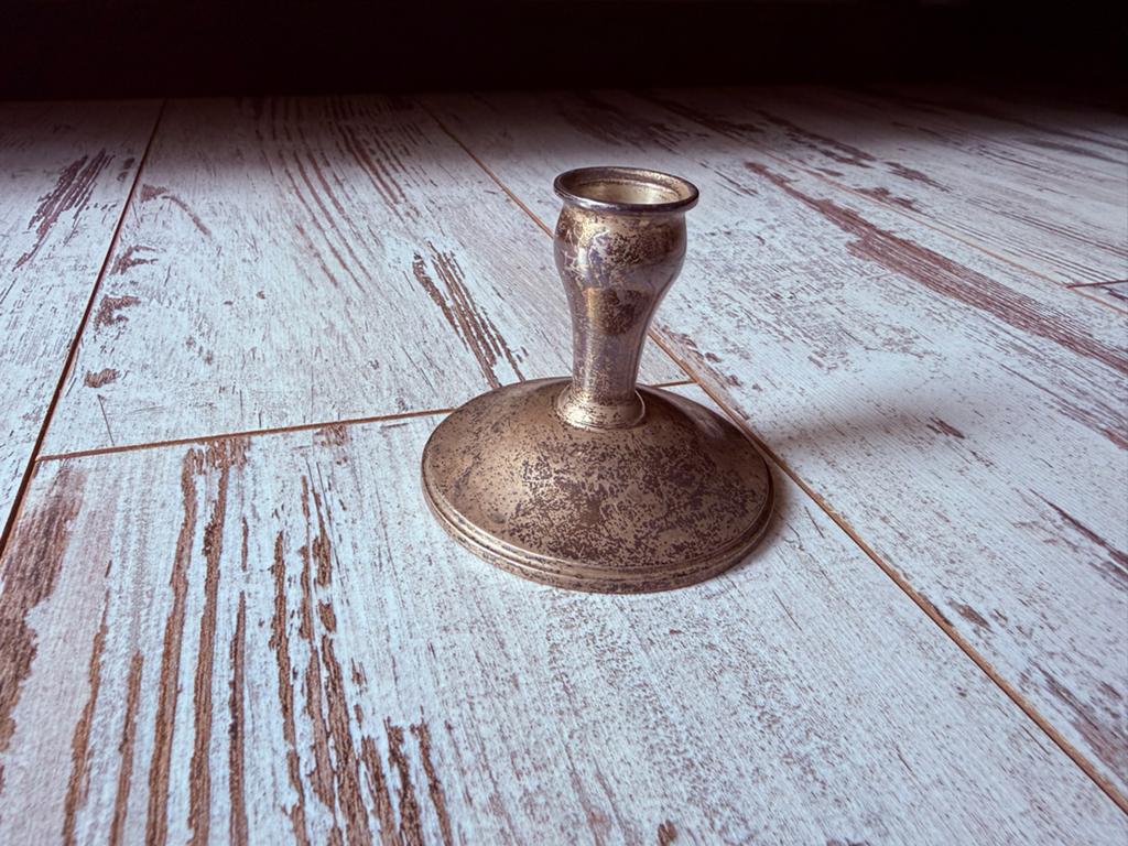Gorham Sterling Zilveren Kandelaar - Amerikaans, Antiek en Kunst, Ophalen of Verzenden, Zilver