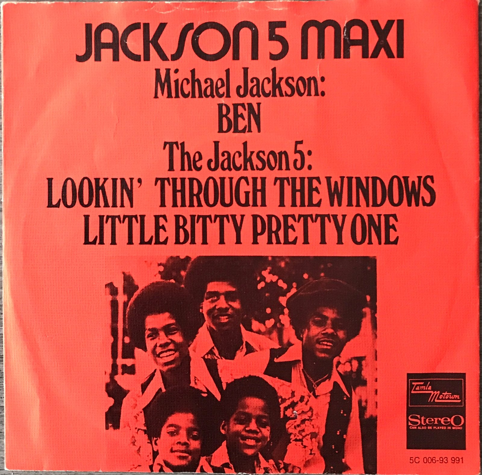JACKSON 5 MAXI - kleurverschil hoes (plaat HEEL MOOI), Cd's en Dvd's, Verzenden, 7 inch