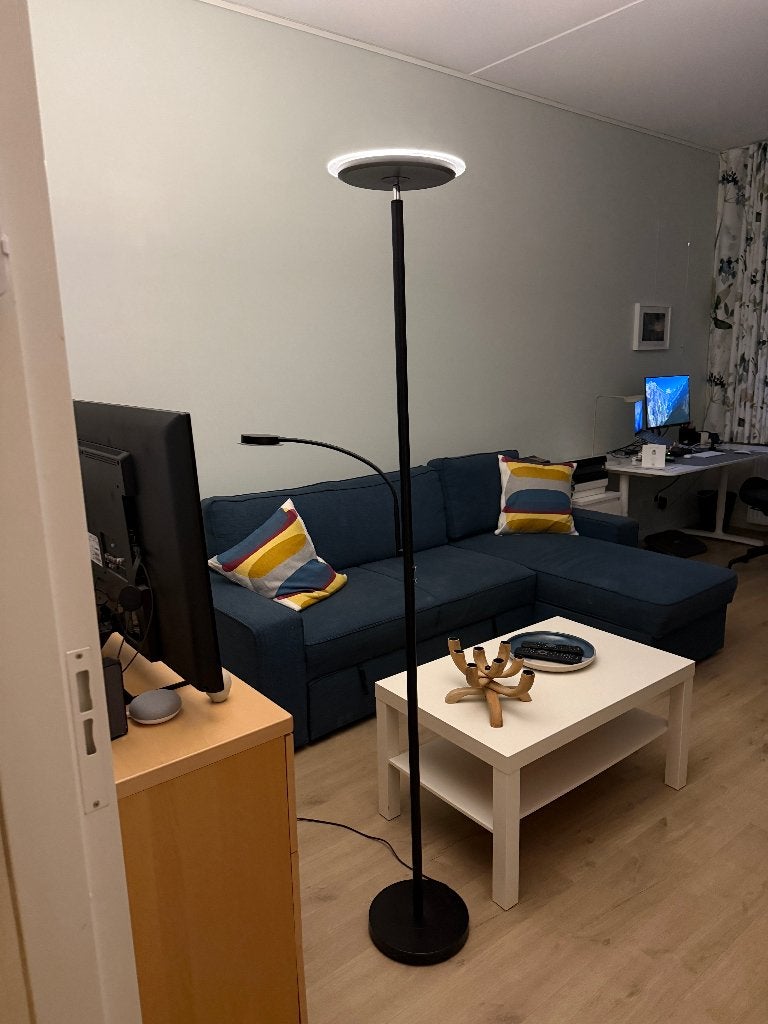 Staande schemerlamp/leeslamp, Huis en Inrichting, Ophalen of Verzenden, Zo goed als nieuw, Overige fittingen, 150 tot 200 cm