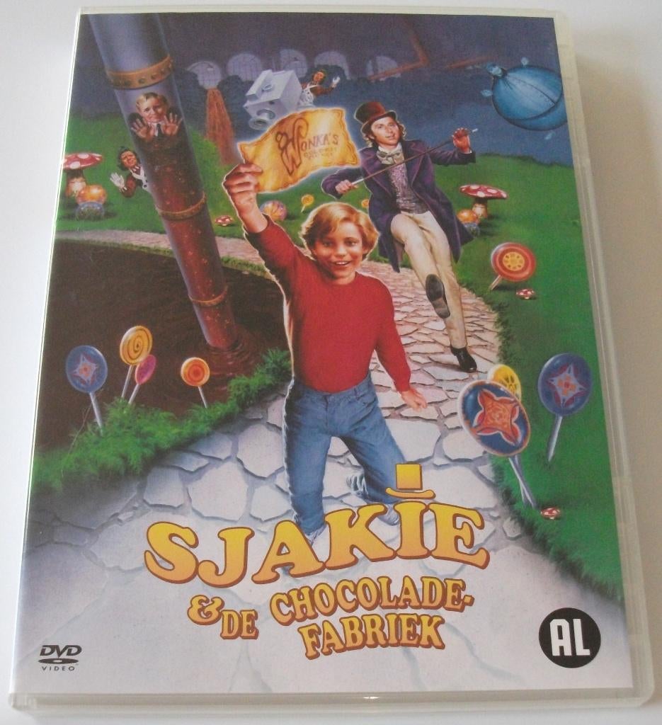 Dvd *** SJAKIE EN DE CHOCOLADEFABRIEK *** Roald Dahl, Avontuur, Alle leeftijden, Ophalen of Verzenden, Zo goed als nieuw