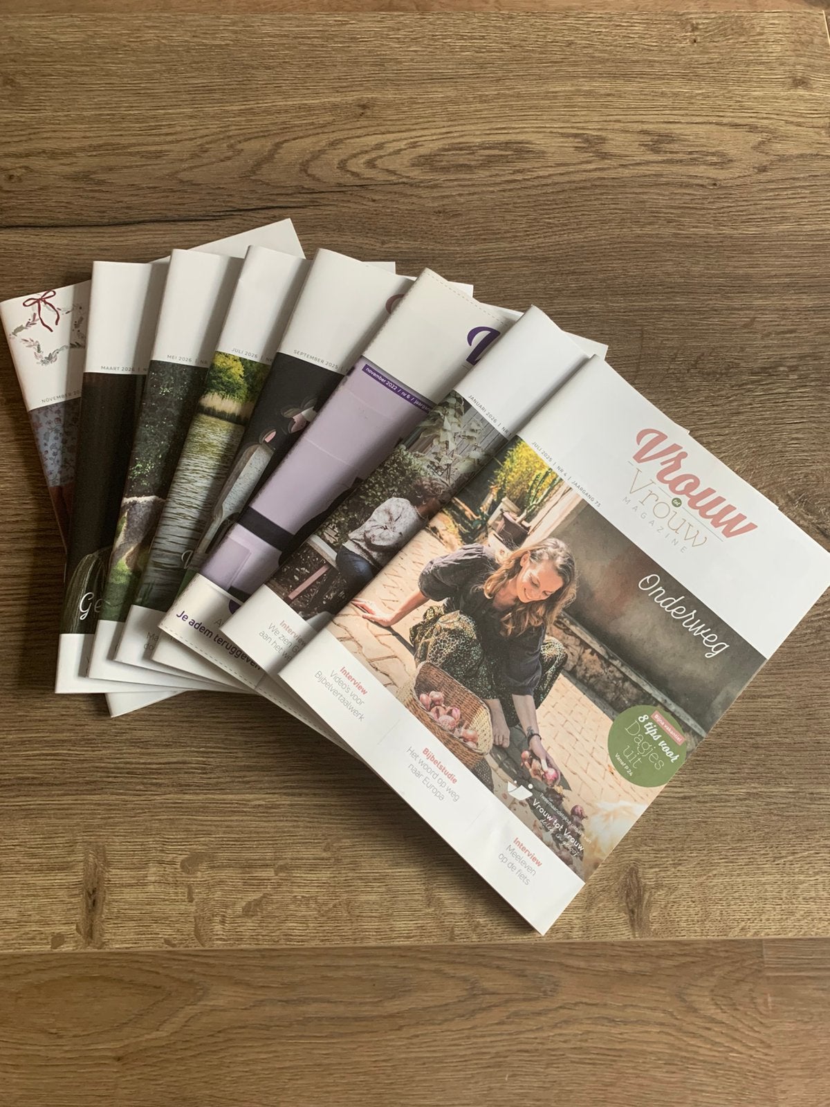 8 Chr. tijdschriften van Vrouw.  Zgan, GRATIS!!!, Boeken, Tijdschriften en Kranten, Ophalen, Zo goed als nieuw