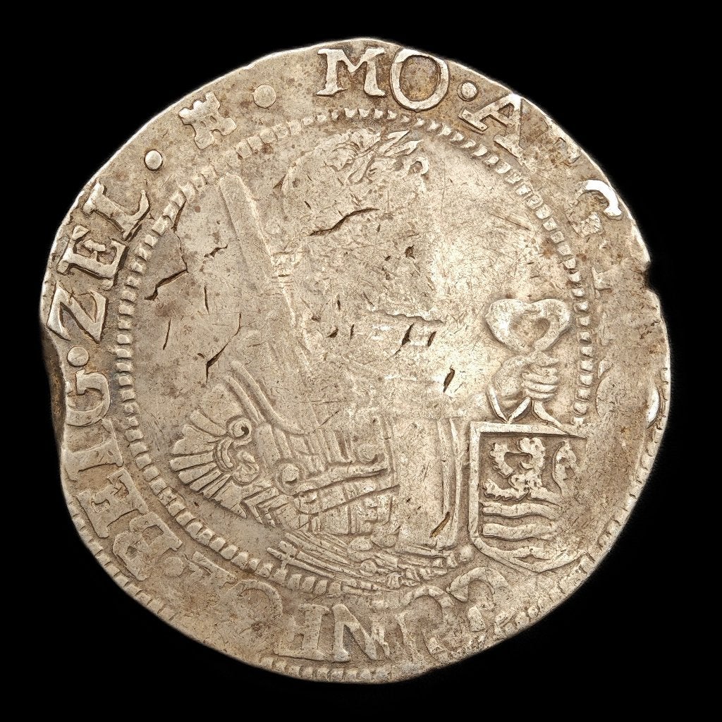 1621 Rijksdaalder Zeeland, Vóór koninkrijk, Zilver, Ophalen of Verzenden, Losse munt