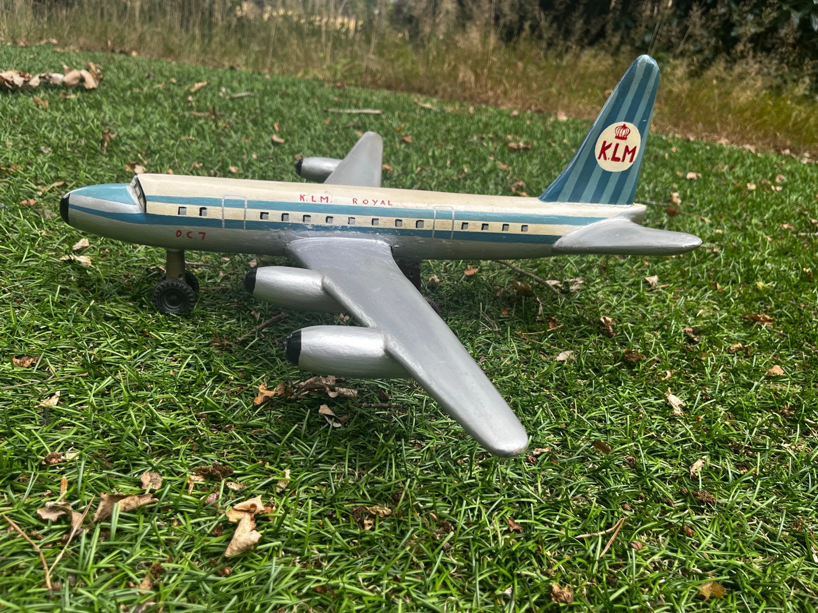 Vintage KLM Royal DC-7 Schaalmodel Vliegtuig, Ophalen of Verzenden, Gebruikt, Schaalmodel