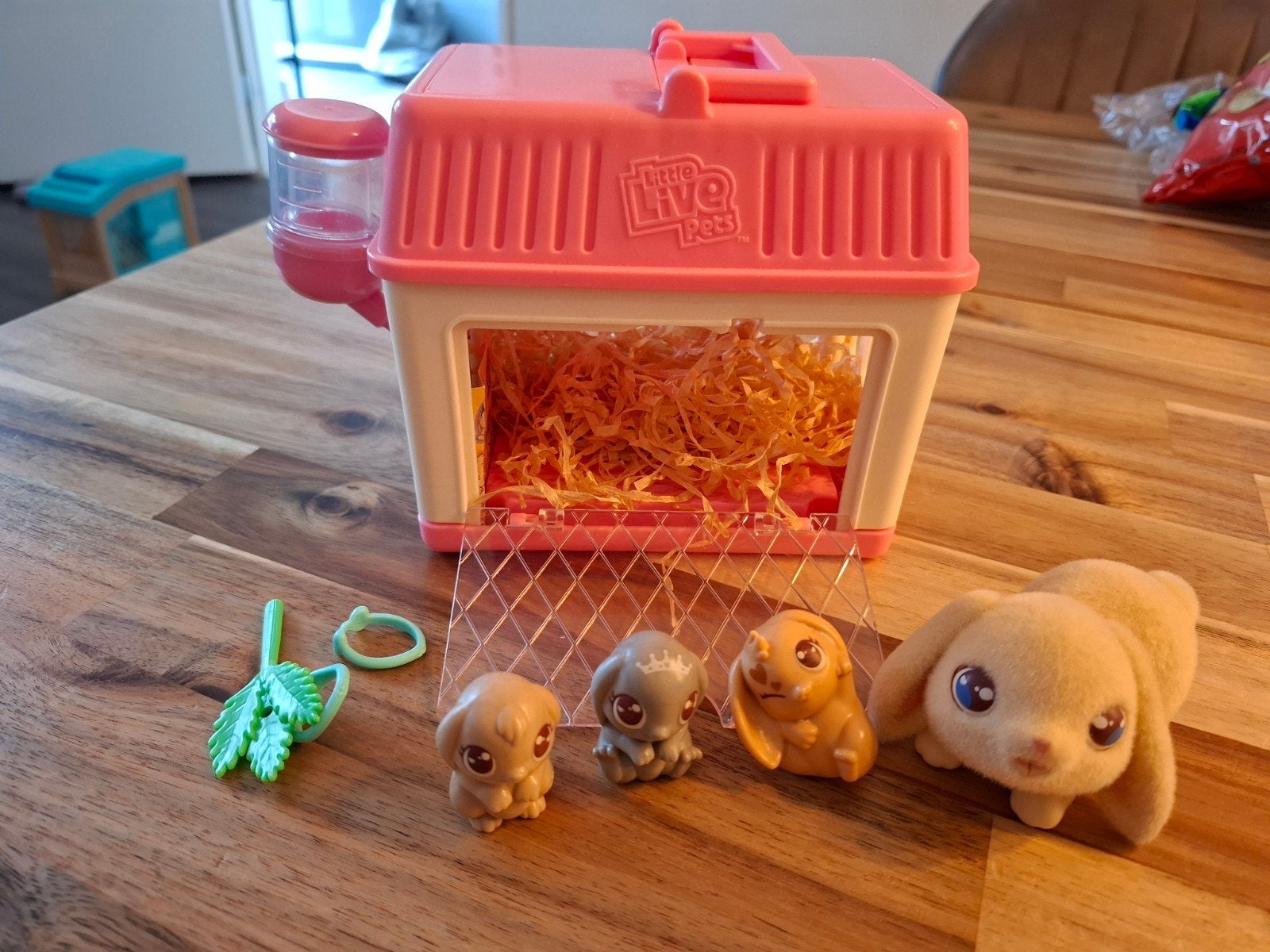 Little Live Pets Konijntjes met draagkooi en accessoires, Kinderen en Baby's, Speelgoed | Overig, Ophalen, Zo goed als nieuw, Jongen of Meisje