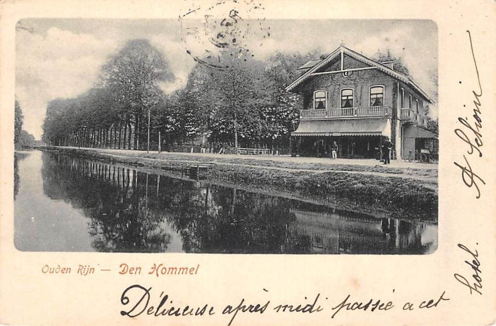 Den Hommel Ouden Rijn Utrecht, Ophalen of Verzenden, Voor 1920, Gelopen, Utrecht
