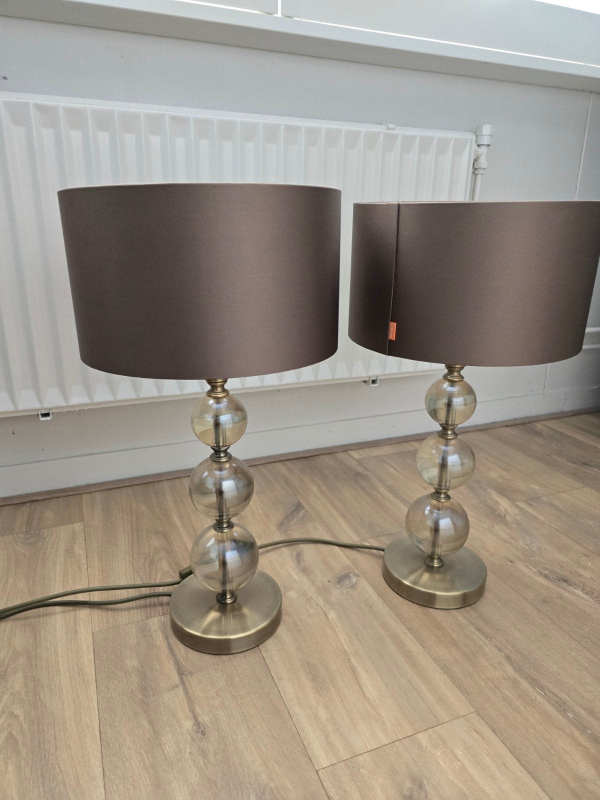 Set Design Tafellampen – Laura Ashley x Stout – Glas & Goud, Ophalen, Gebruikt, Klassiek