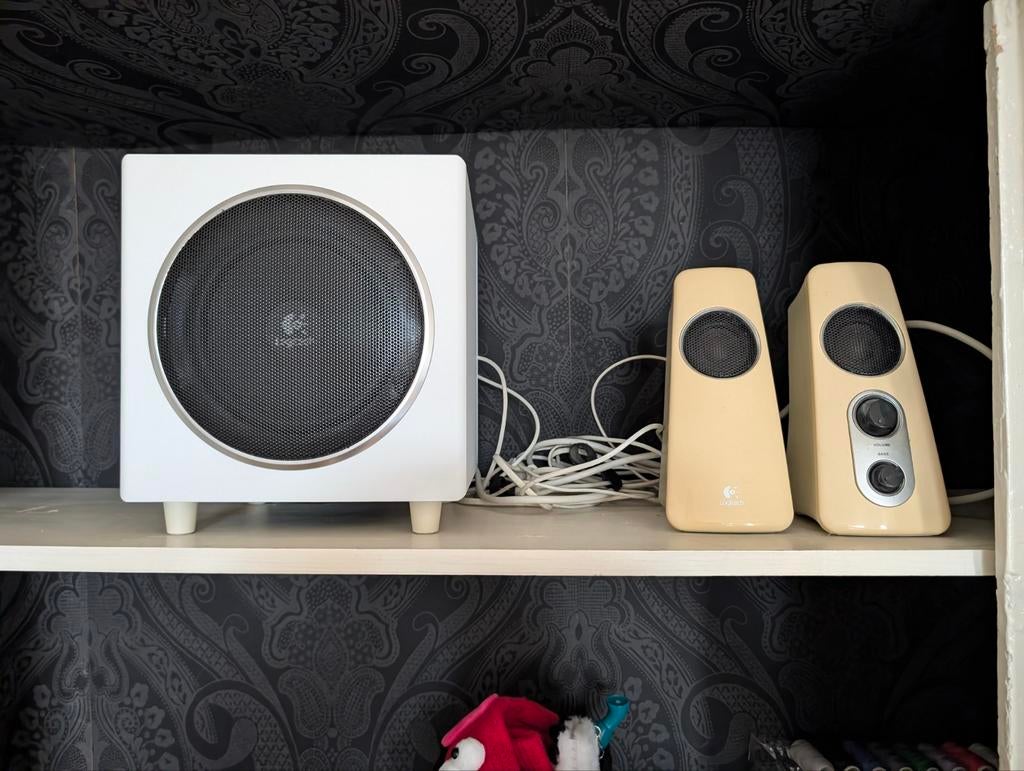 Logitech Z523 2.1 Speakersysteem met Subwoofer, Ophalen, Gebruikt, 60 tot 120 watt, Overige merken