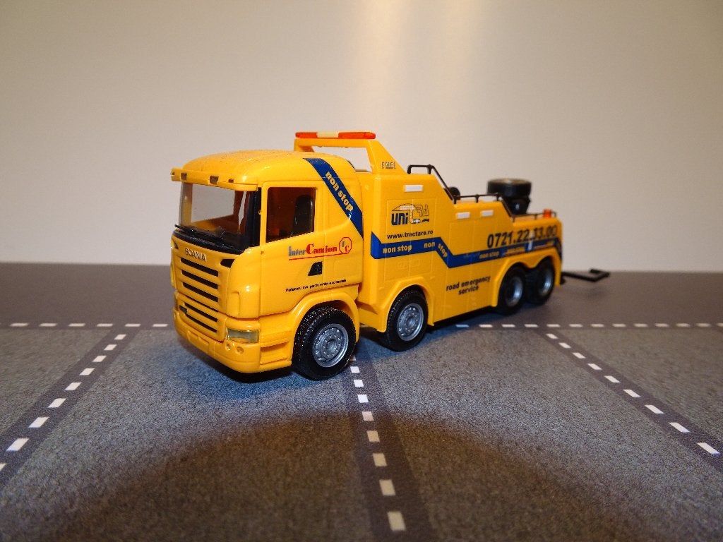 165 herpa scania r tractara sleepwagen empl 1:87 truck trein, Ophalen of Verzenden, Zo goed als nieuw, Bus of Vrachtwagen, Herpa