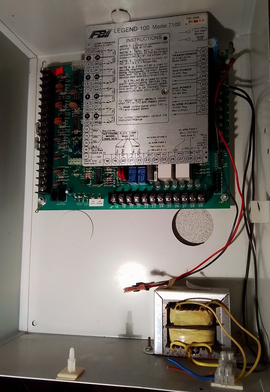 Alarmcentrale met magneet en trilsensors, Ophalen, Gebruikt, Detector, Sensor of Melder