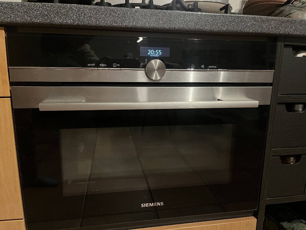 Siemens HT6B3MC0 combi-oven/magnetron, Ophalen, 45 tot 50 cm, Gebruikt, Siemens