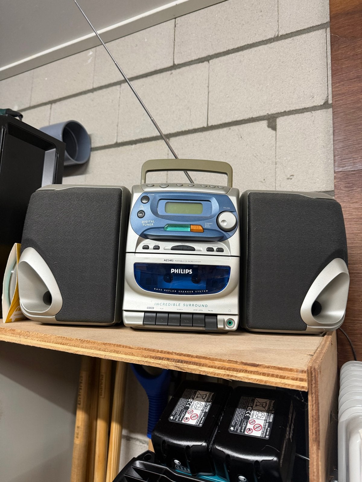 Philips AZ241 Draagbare Radio Cassette Speler, Philips, Gebruikt, Cassettedeck, Draagbaar