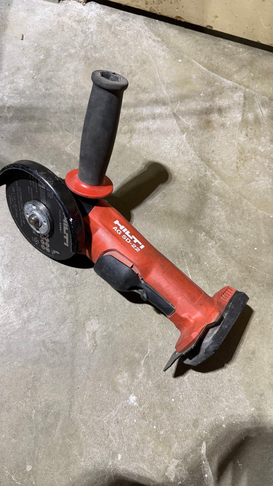Hilti NURON Slijptol AG 5D-22-125 Zeer Goed, Ophalen of Verzenden, Zo goed als nieuw, 1000 watt of meer, Haakse handslijpmachine